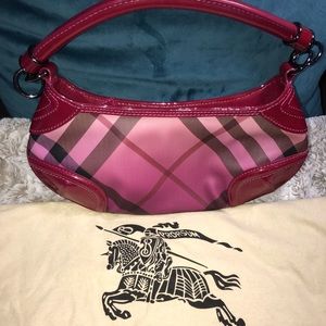 Burberry Rebelle Ombre-Nova Pattern in Bordeaux
